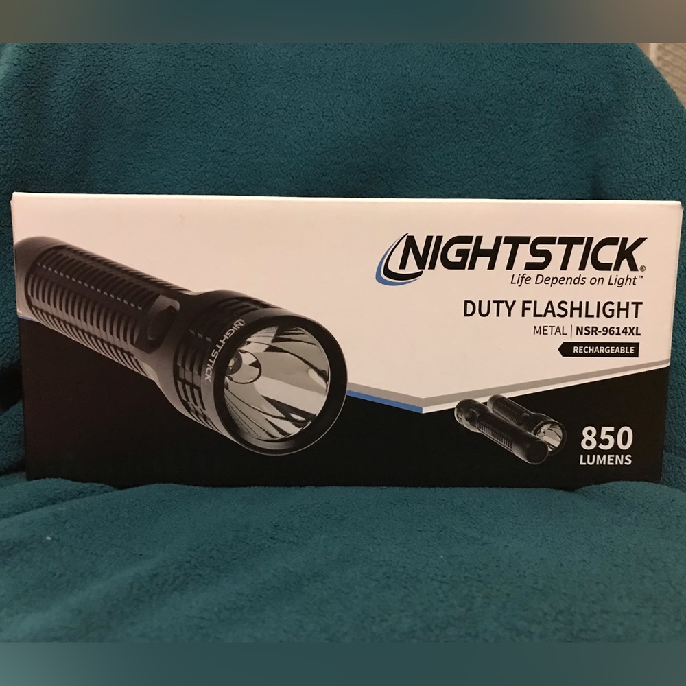 Nightstick Metal Duty/Personal Size Rechargeable Flashlight